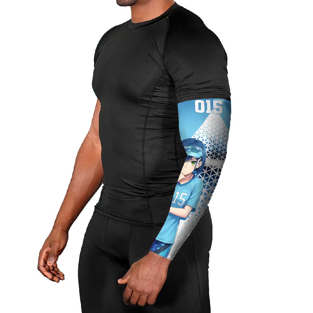 Ichigo Arm Sleeves Cool Blue Baseball Anime Style