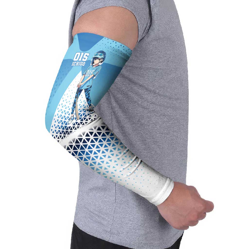 Ichigo Arm Sleeves Cool Blue Baseball Anime Style
