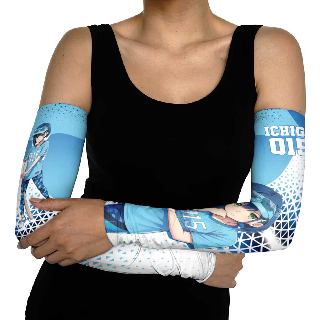 Ichigo Arm Sleeves Cool Blue Baseball Anime Style