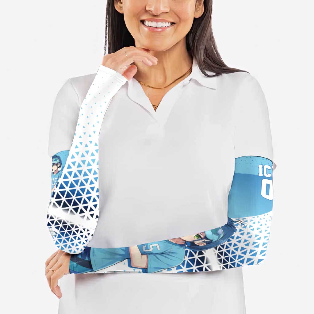Ichigo Arm Sleeves Cool Blue Baseball Anime Style