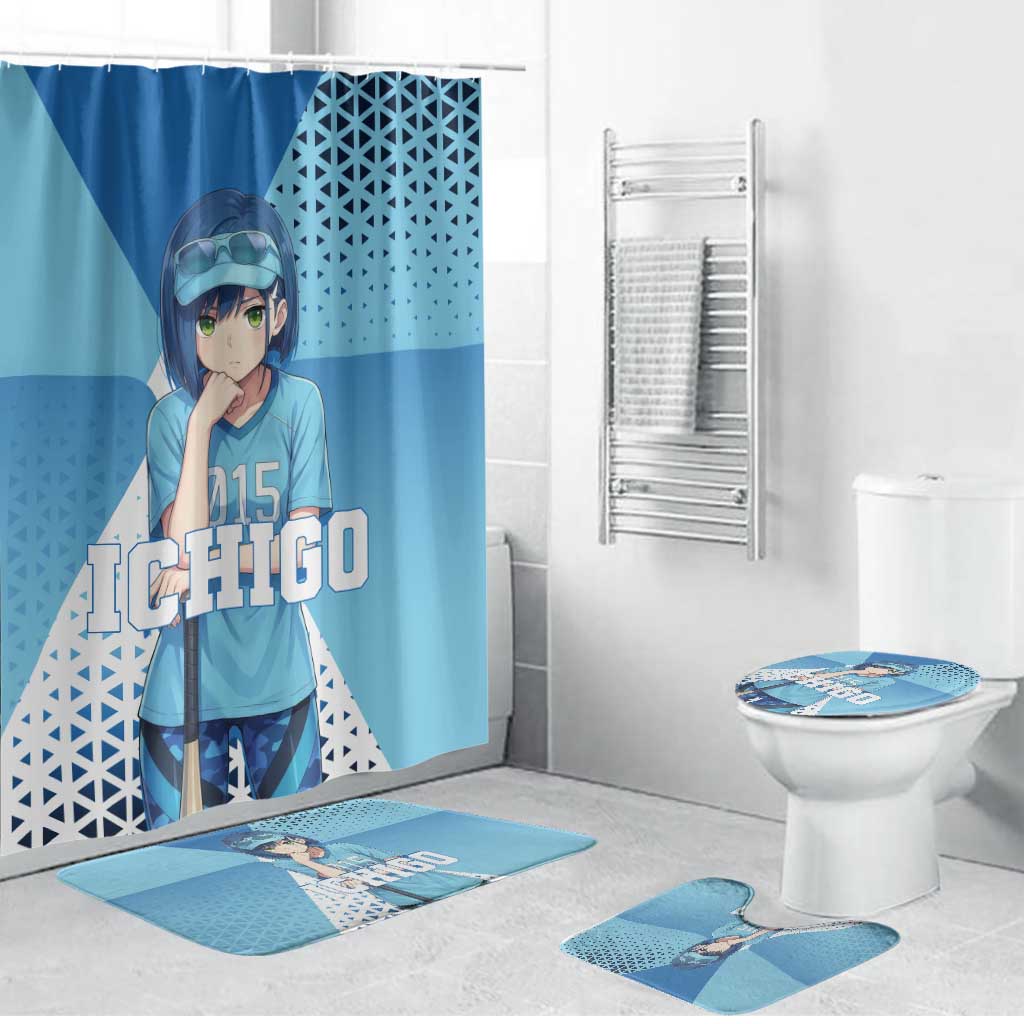 Ichigo Bathroom Set Cool Blue Baseball Anime Style