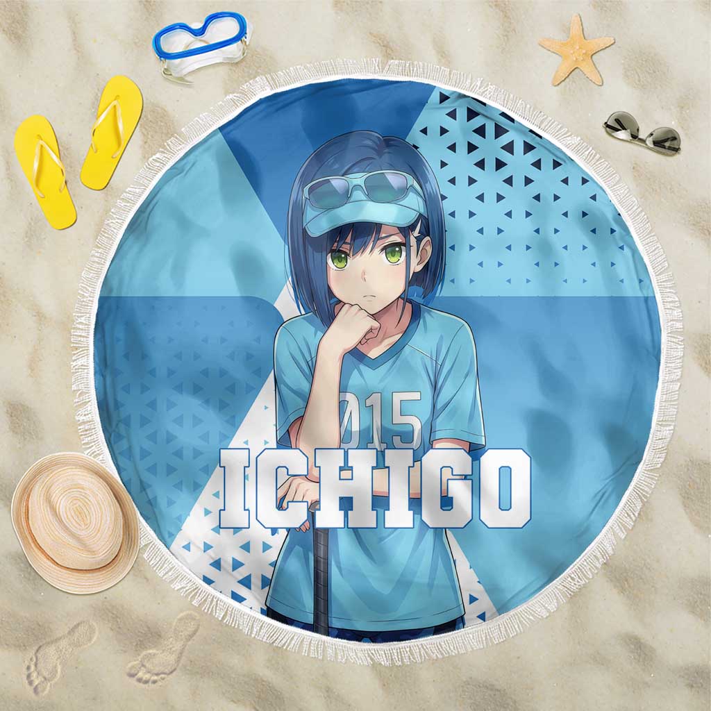 Ichigo Beach Blanket Cool Blue Baseball Anime Style