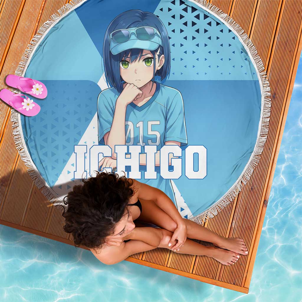 Ichigo Beach Blanket Cool Blue Baseball Anime Style