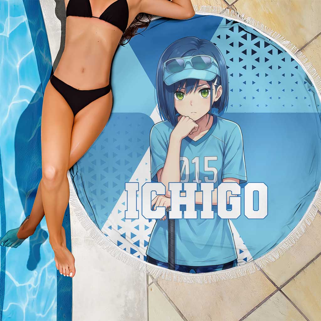 Ichigo Beach Blanket Cool Blue Baseball Anime Style
