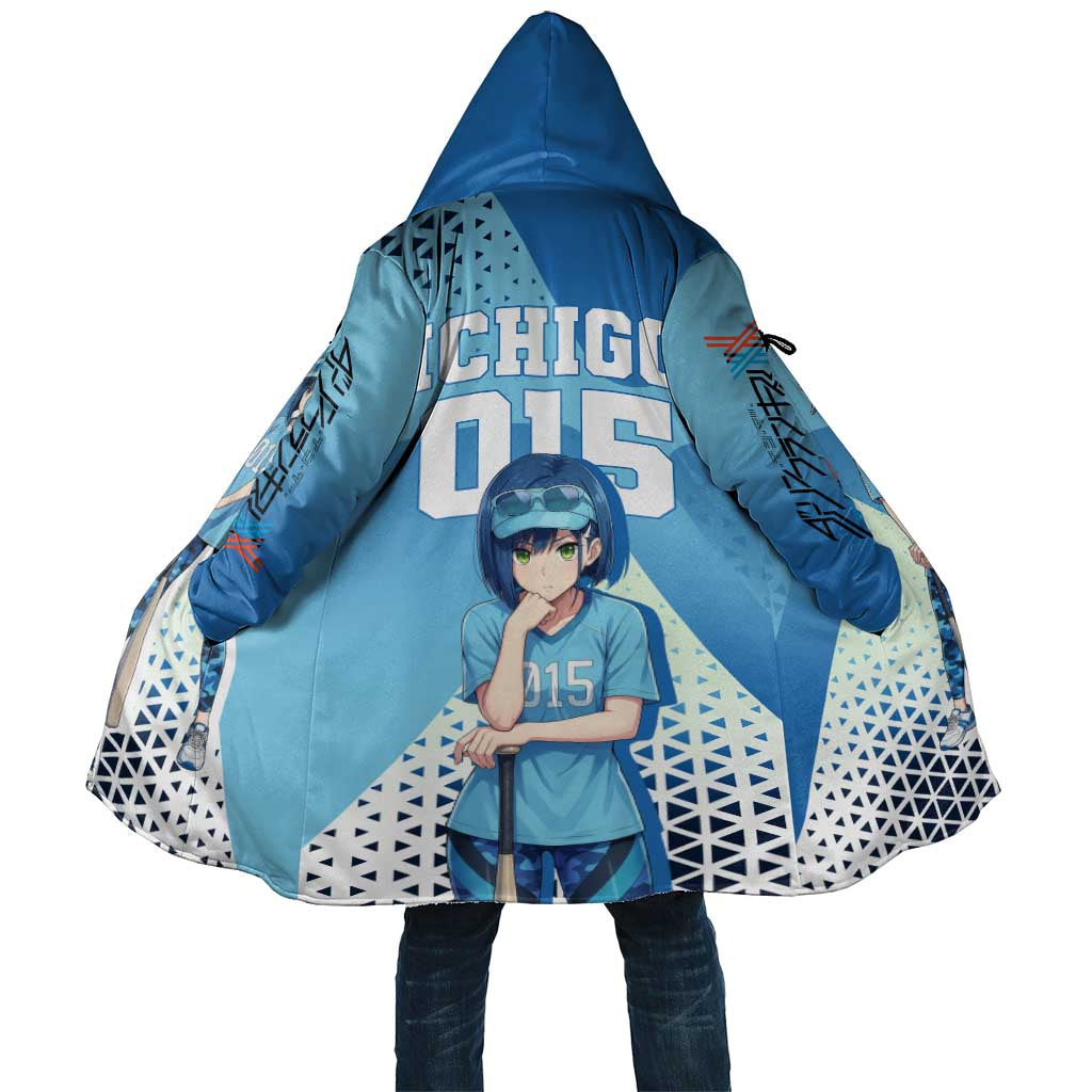 Ichigo Cloak Cool Blue Baseball Anime Style