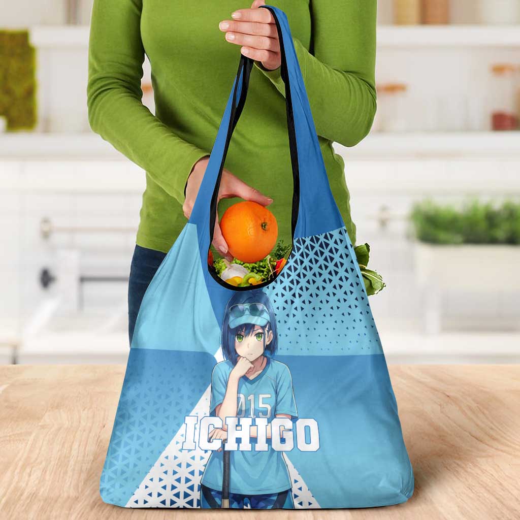 Ichigo Grocery Bag Cool Blue Baseball Anime Style
