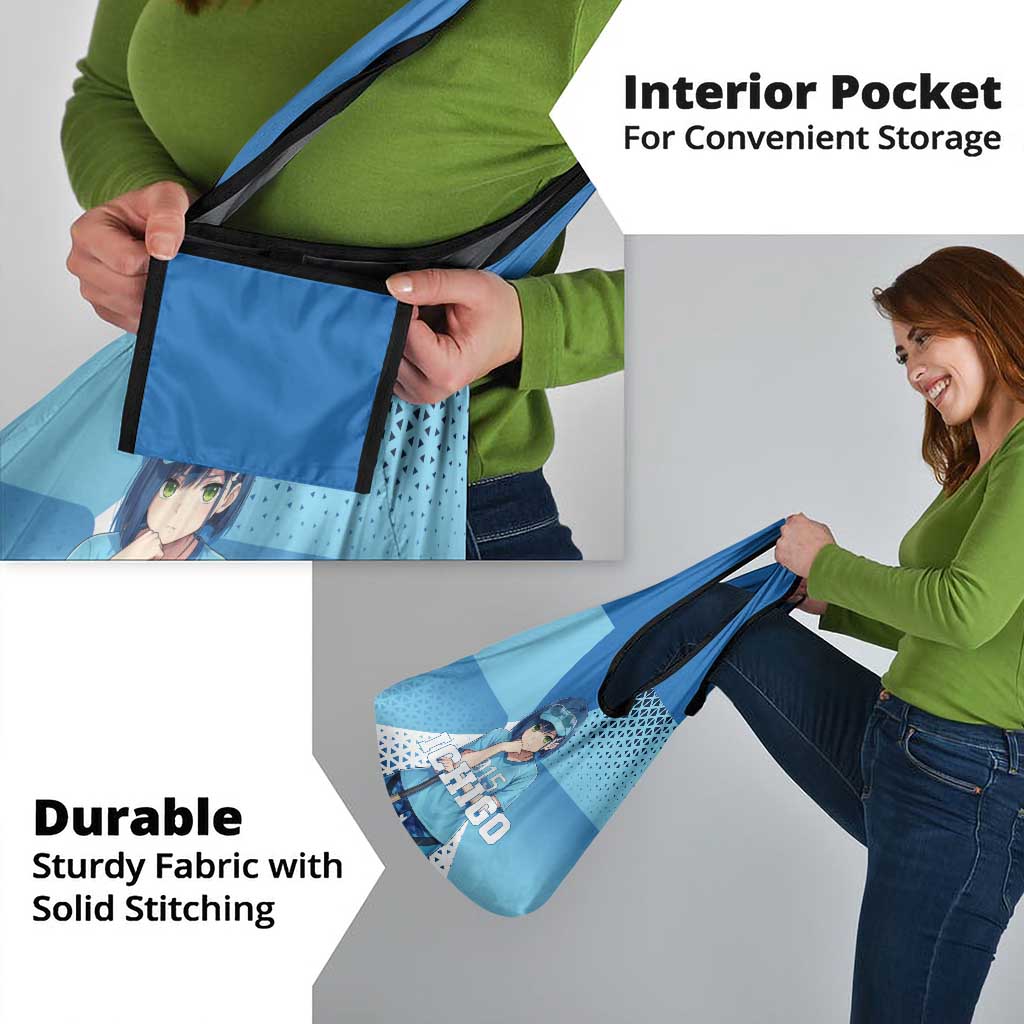 Ichigo Grocery Bag Cool Blue Baseball Anime Style