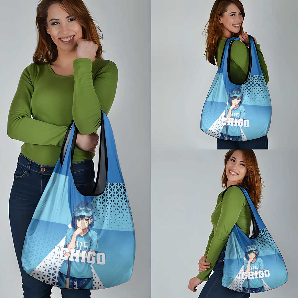 Ichigo Grocery Bag Cool Blue Baseball Anime Style
