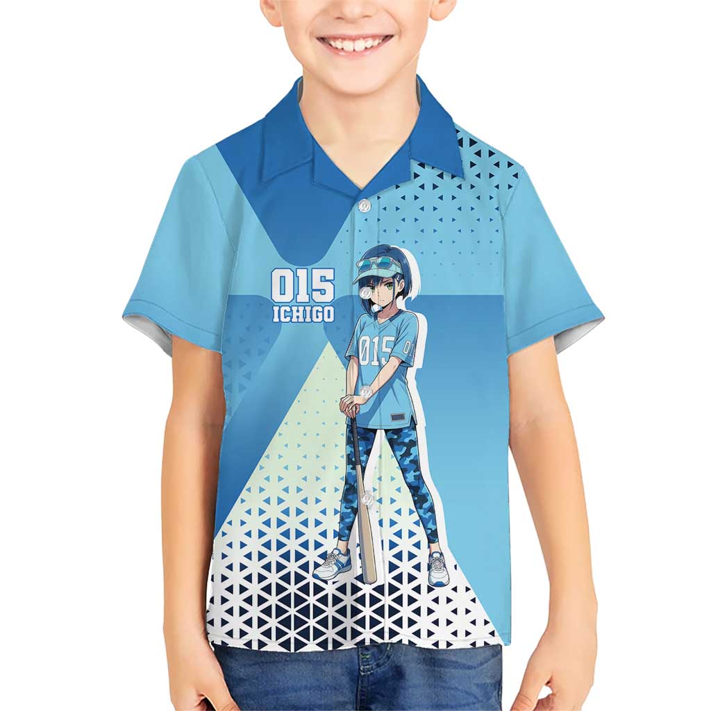 Ichigo Hawaiian Shirt Cool Blue Baseball Anime Style