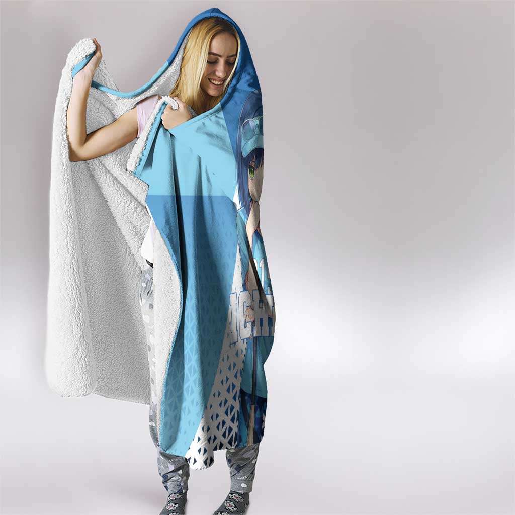 Ichigo Hooded Blanket Cool Blue Baseball Anime Style
