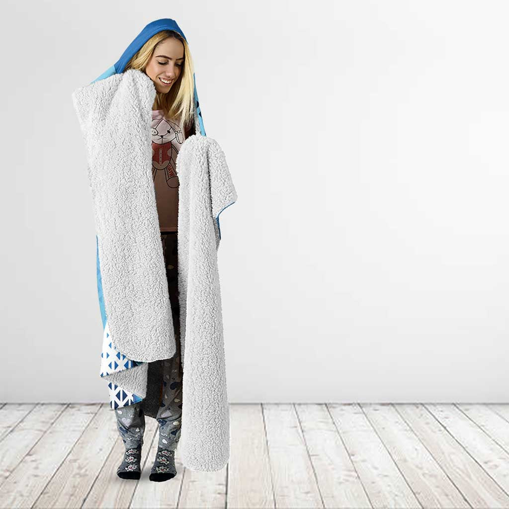 Ichigo Hooded Blanket Cool Blue Baseball Anime Style