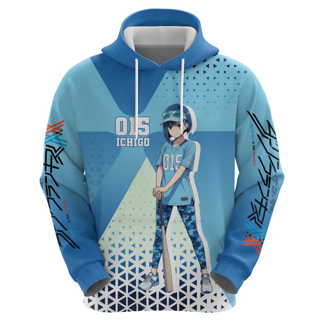 Ichigo Hoodie Cool Blue Baseball Anime Style