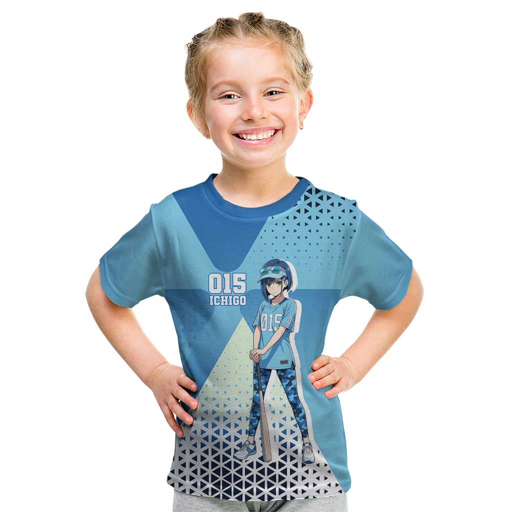 Ichigo Kid T Shirt Cool Blue Baseball Anime Style