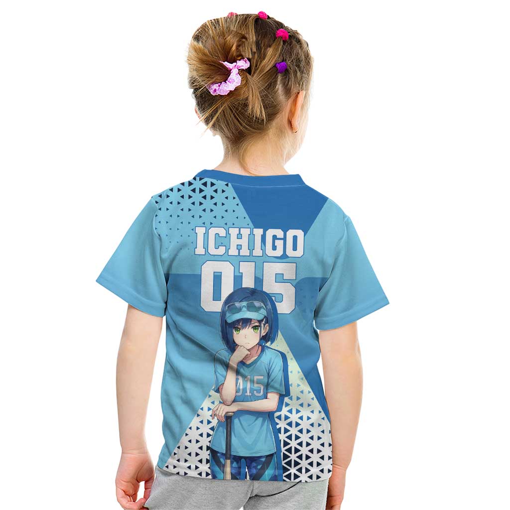 Ichigo Kid T Shirt Cool Blue Baseball Anime Style