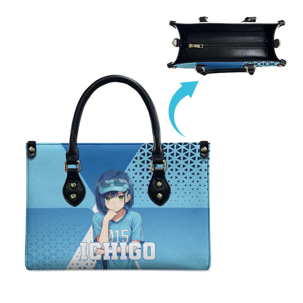 Ichigo Leather Bag Cool Blue Baseball Anime Style