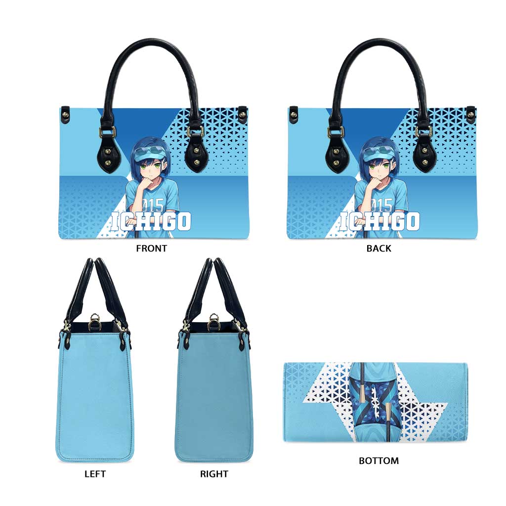 Ichigo Leather Bag Cool Blue Baseball Anime Style