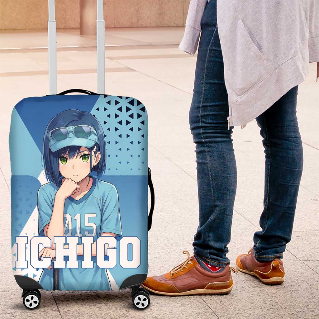 Ichigo Luggage Cover Cool Blue Baseball Anime Style