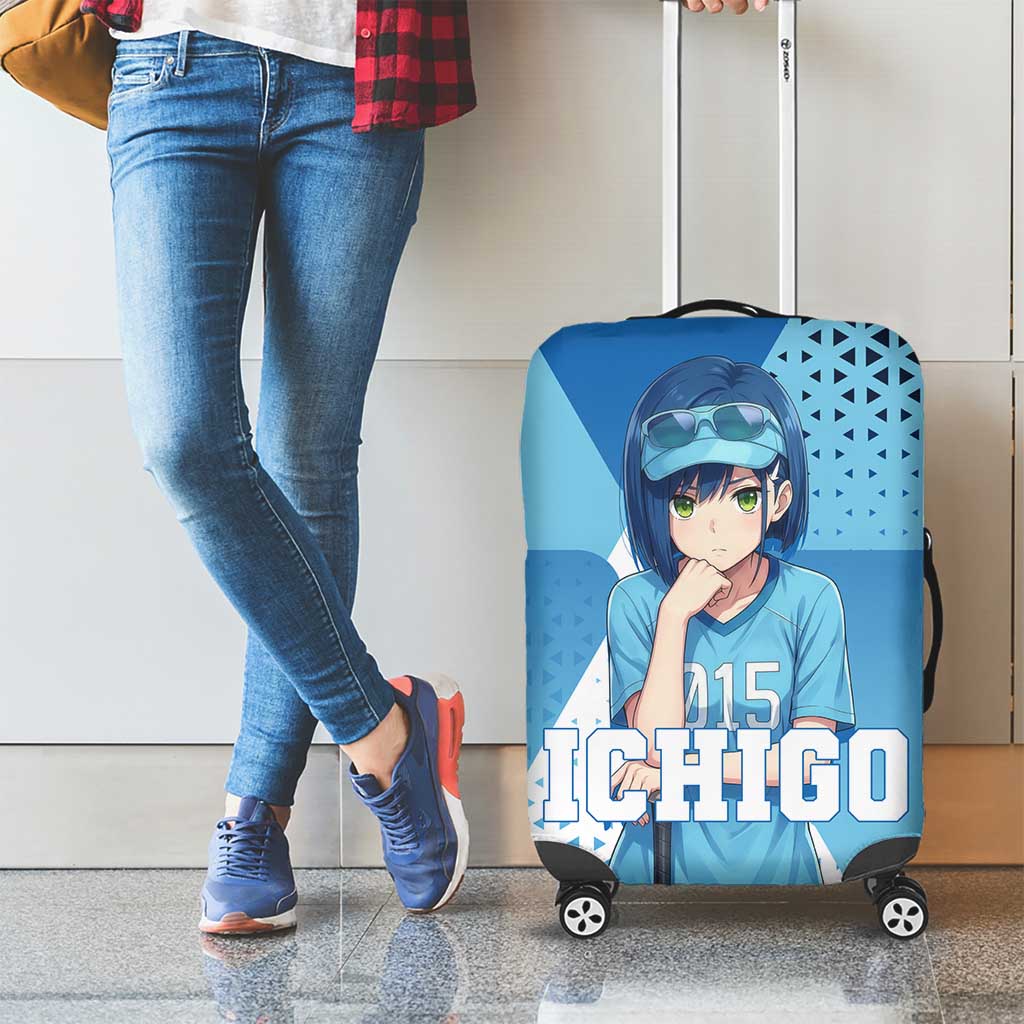 Ichigo Luggage Cover Cool Blue Baseball Anime Style