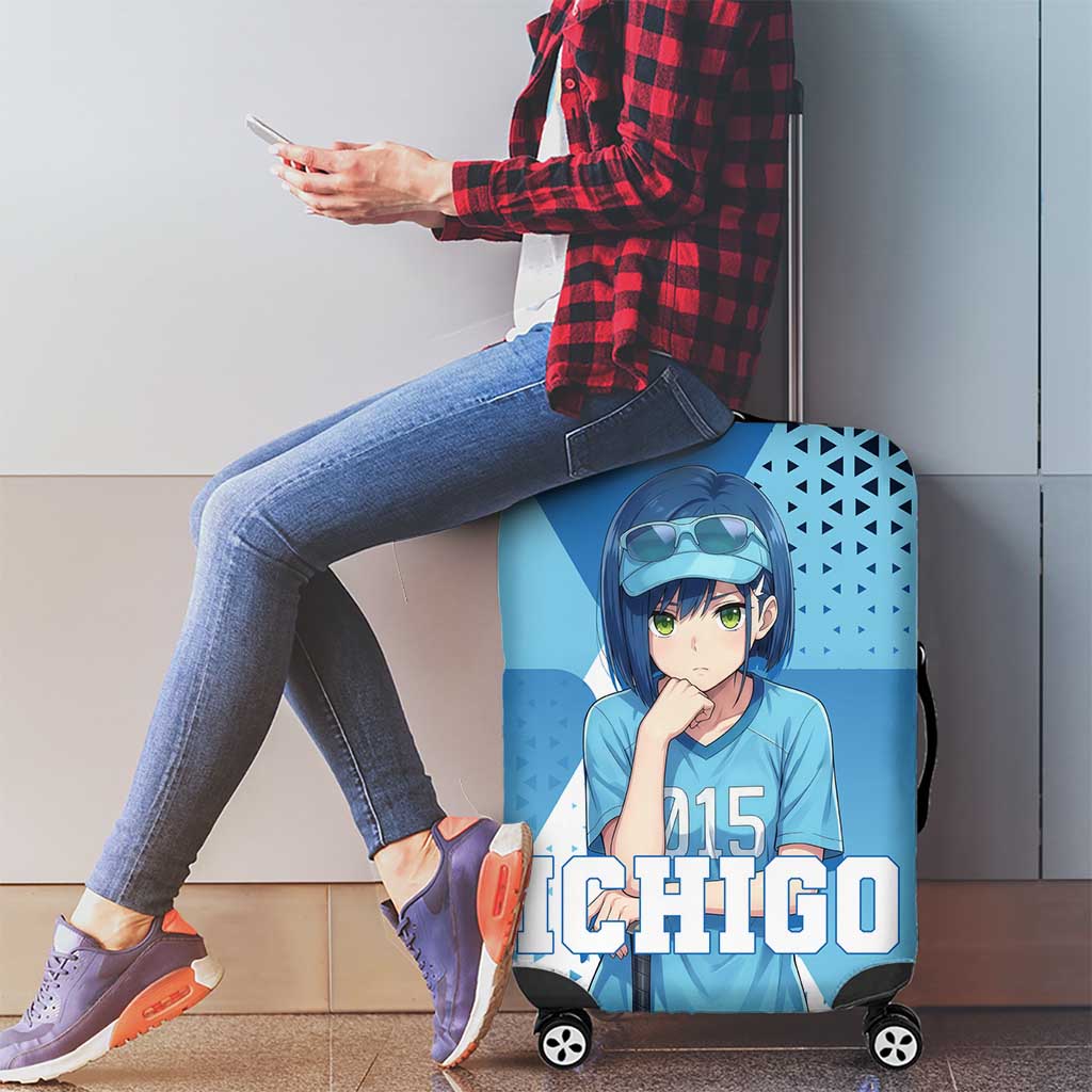 Ichigo Luggage Cover Cool Blue Baseball Anime Style