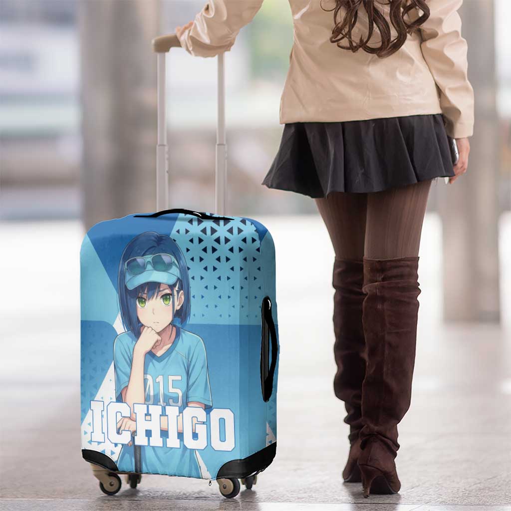 Ichigo Luggage Cover Cool Blue Baseball Anime Style