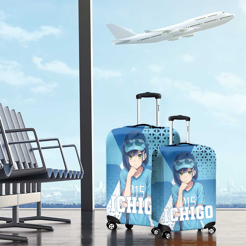 Ichigo Luggage Cover Cool Blue Baseball Anime Style