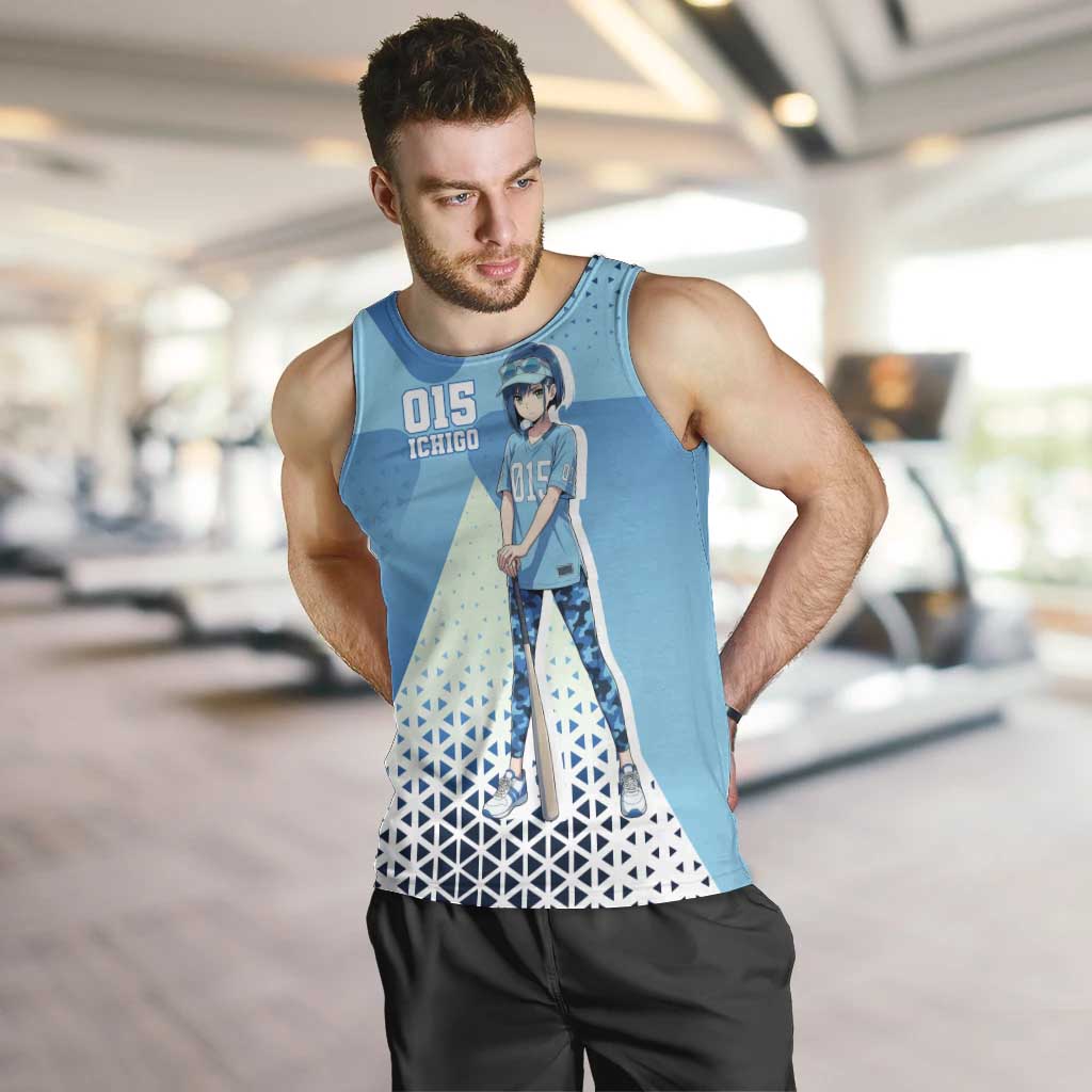 Ichigo Men Tank Top Cool Blue Baseball Anime Style