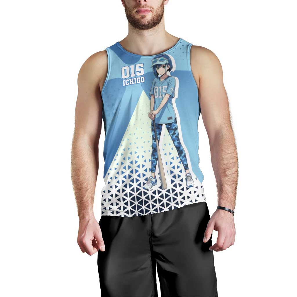 Ichigo Men Tank Top Cool Blue Baseball Anime Style