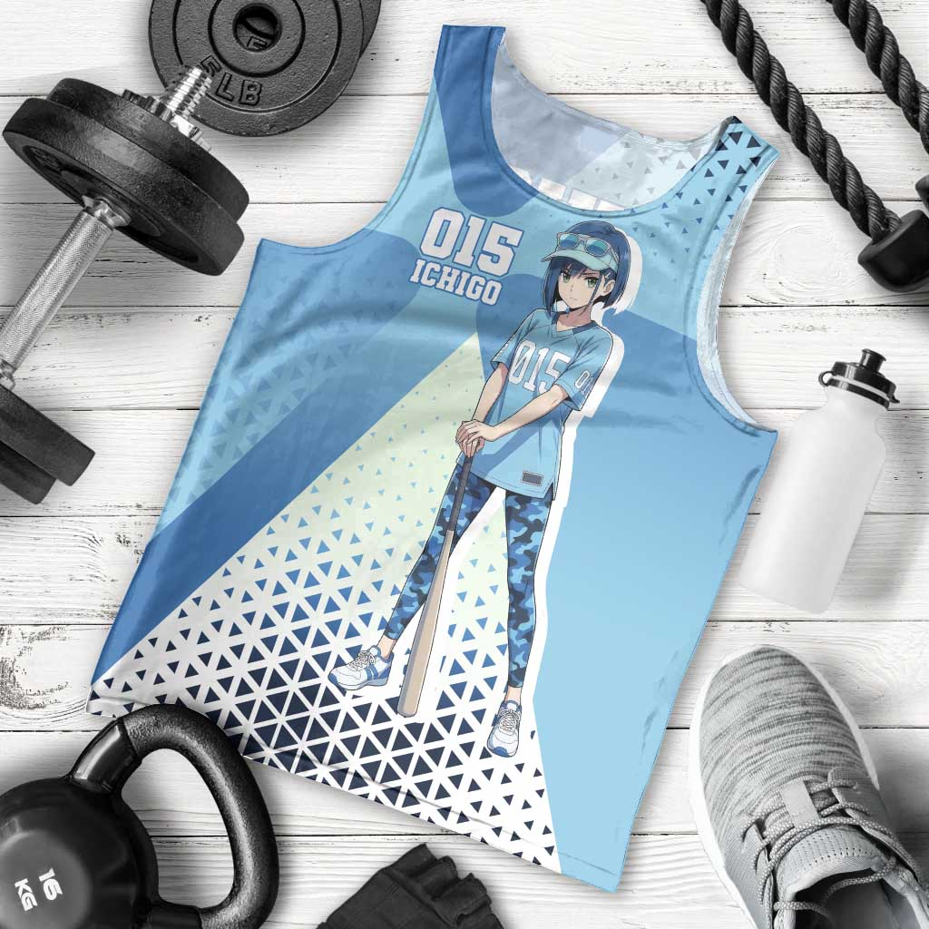 Ichigo Men Tank Top Cool Blue Baseball Anime Style