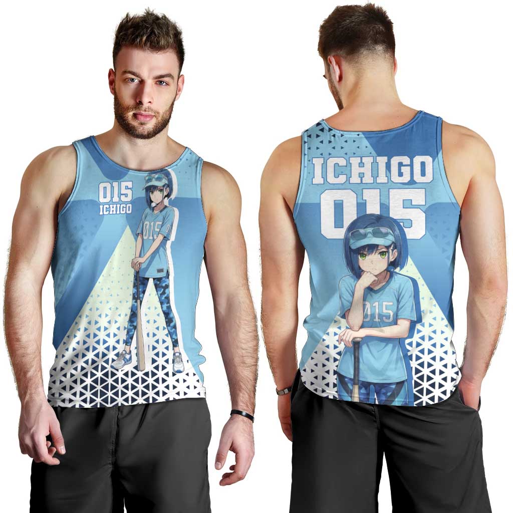 Ichigo Men Tank Top Cool Blue Baseball Anime Style