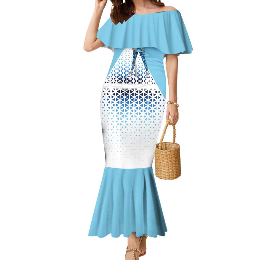 Ichigo Mermaid Dress Cool Blue Baseball Anime Style