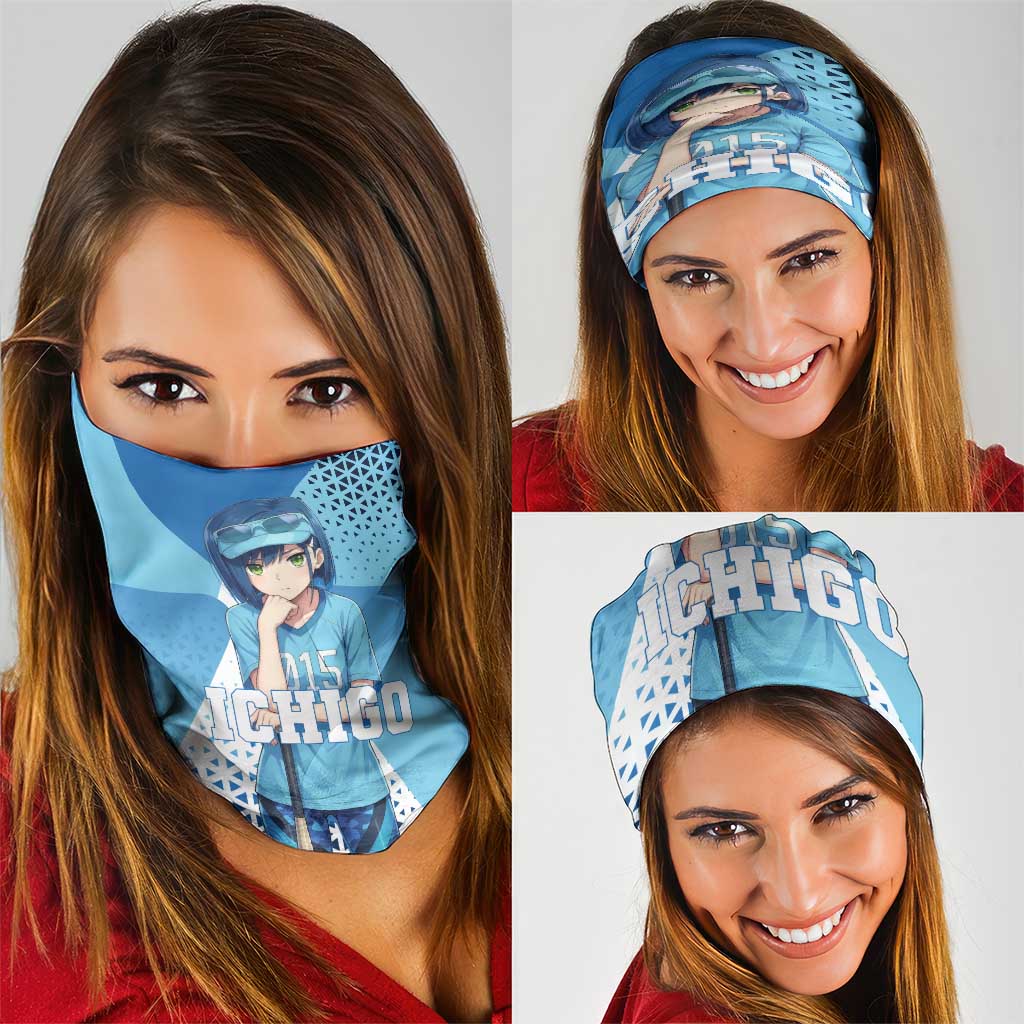 Ichigo Neck Gaiter Cool Blue Baseball Anime Style