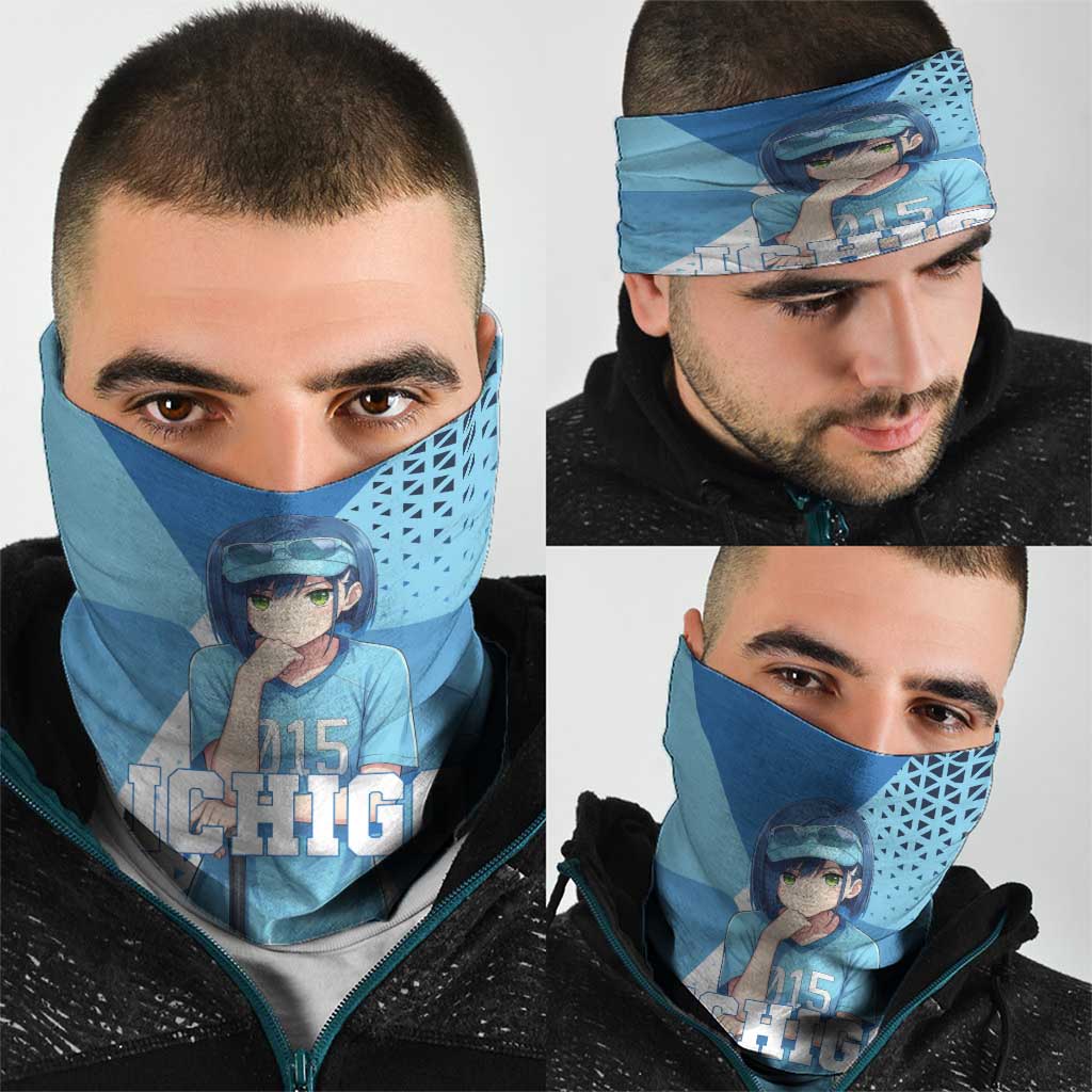 Ichigo Neck Gaiter Cool Blue Baseball Anime Style