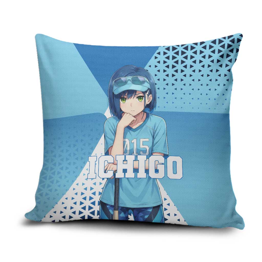Ichigo Pillow Cover Cool Blue Baseball Anime Style