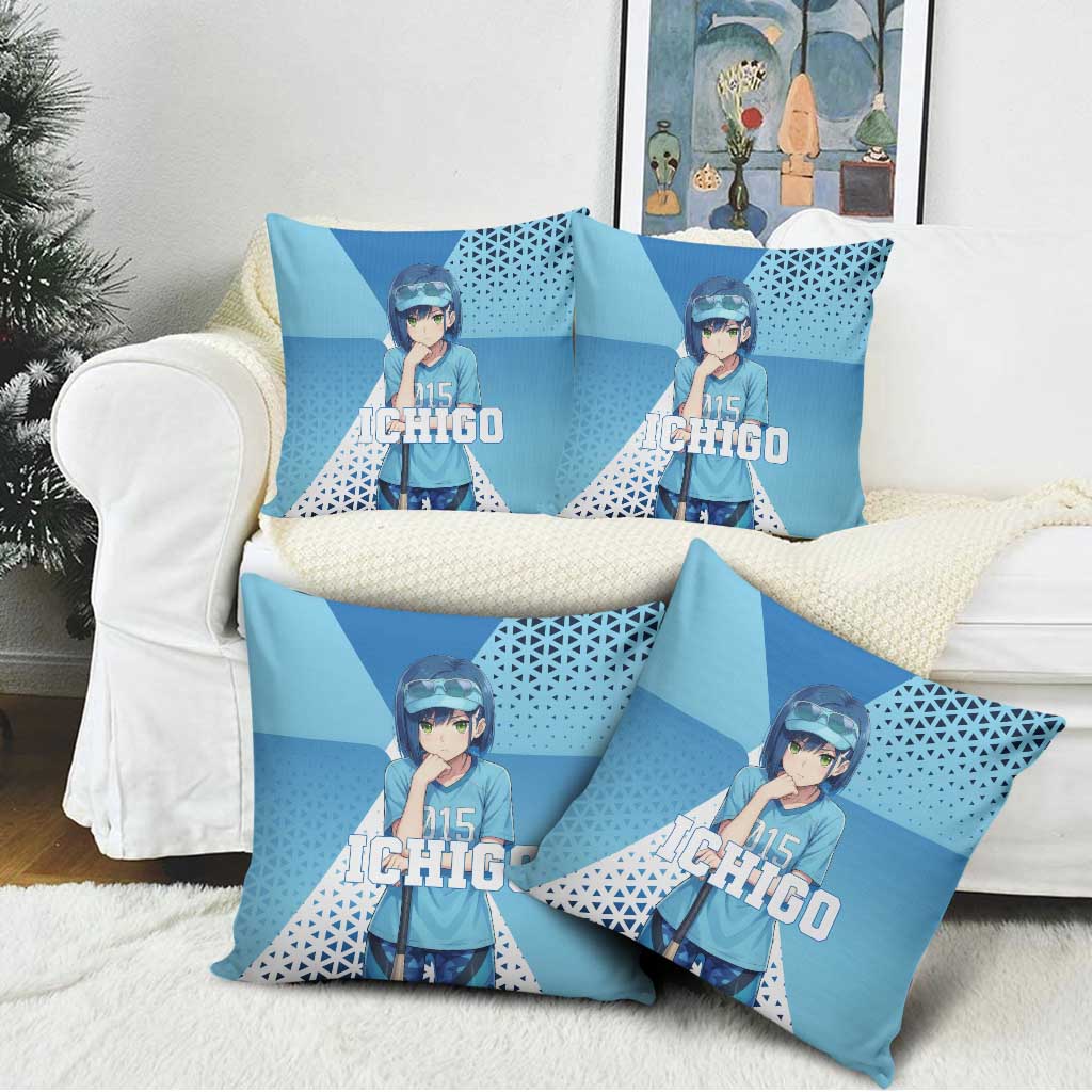 Ichigo Pillow Cover Cool Blue Baseball Anime Style