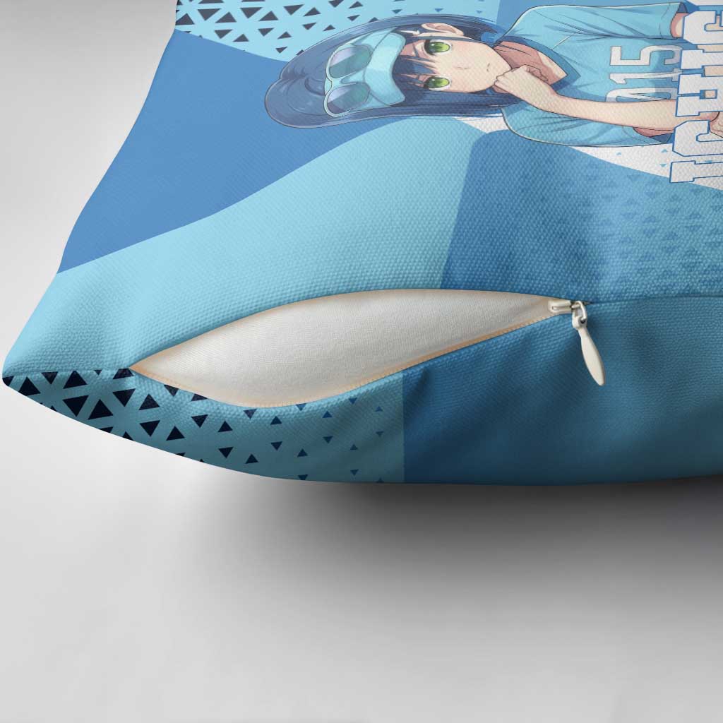 Ichigo Pillow Cover Cool Blue Baseball Anime Style