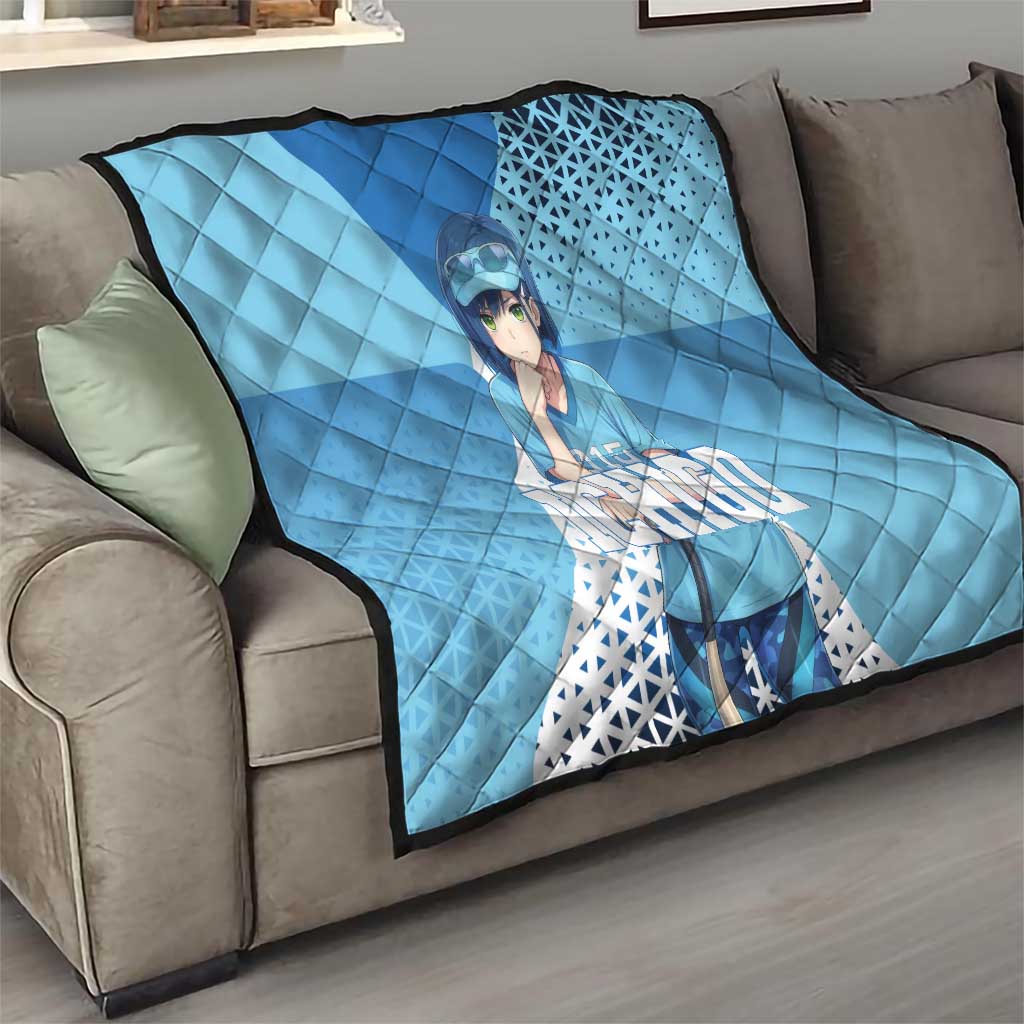 Ichigo Quilt Cool Blue Baseball Anime Style