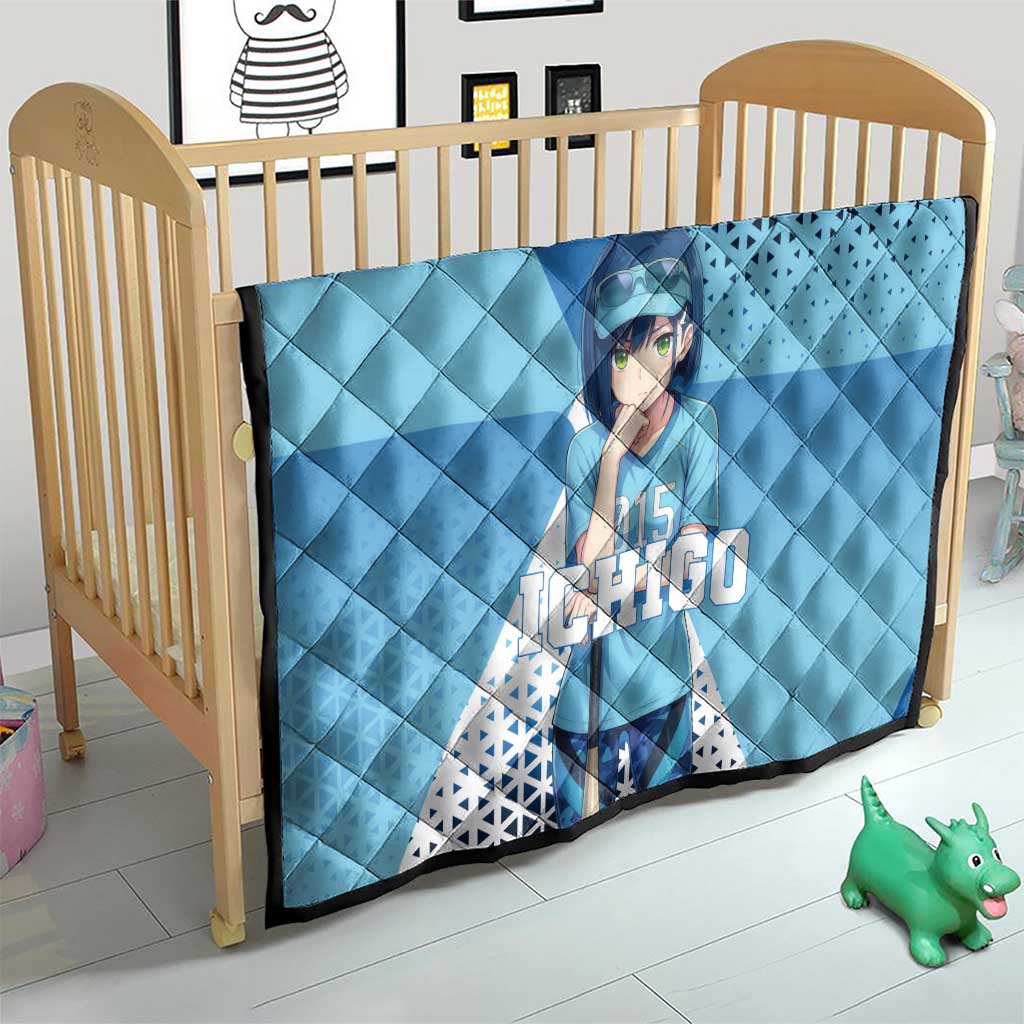 Ichigo Quilt Cool Blue Baseball Anime Style