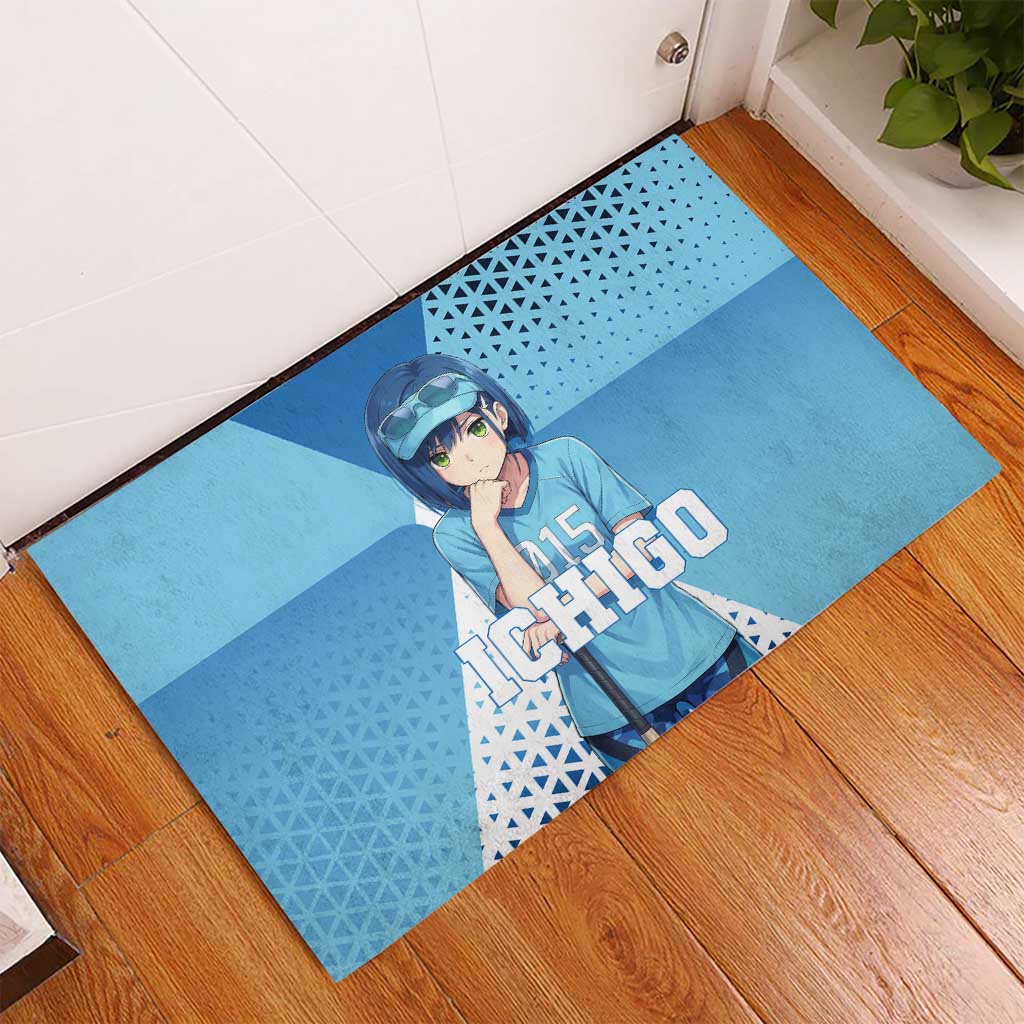 Ichigo Rubber Doormat Cool Blue Baseball Anime Style