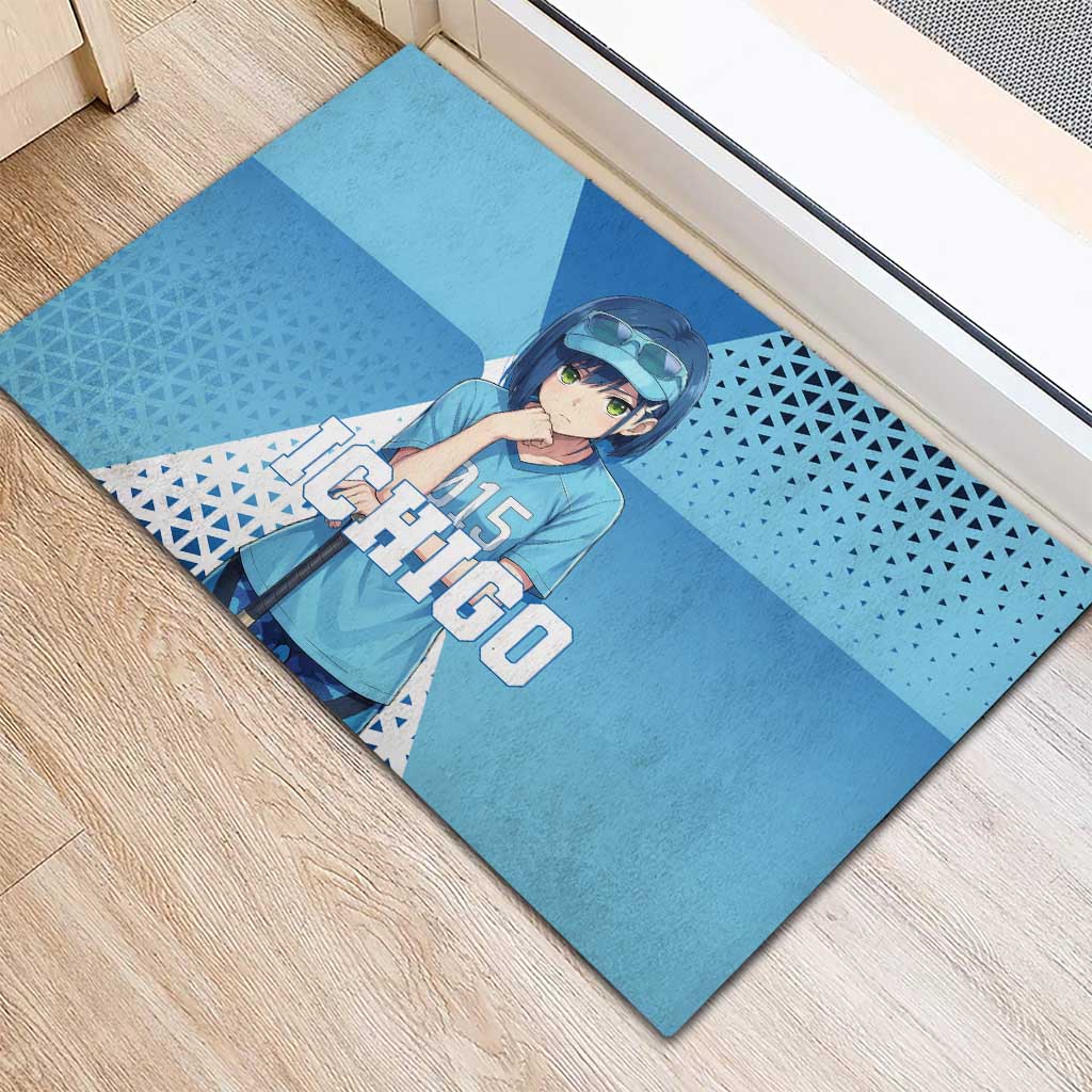 Ichigo Rubber Doormat Cool Blue Baseball Anime Style