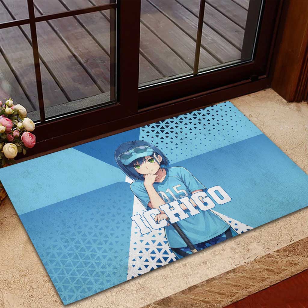 Ichigo Rubber Doormat Cool Blue Baseball Anime Style