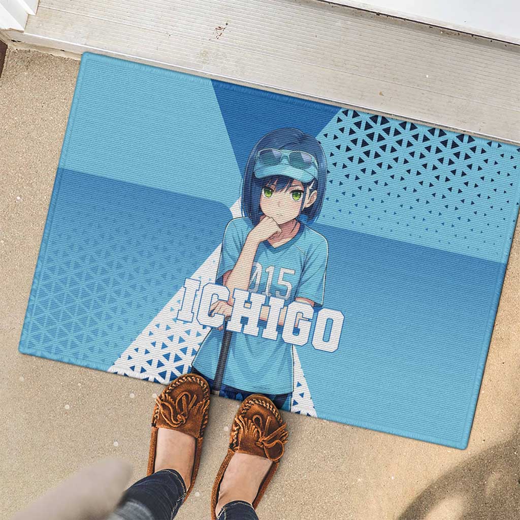 Ichigo Rubber Doormat Cool Blue Baseball Anime Style