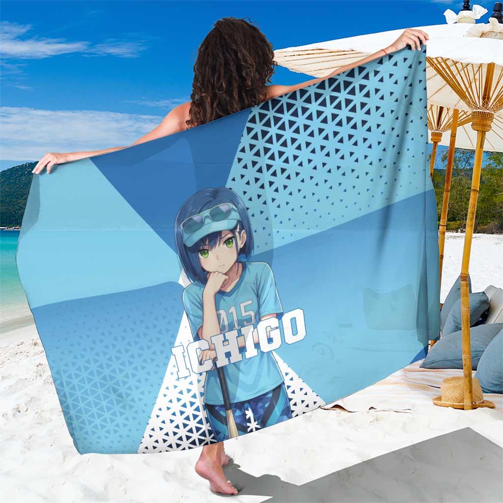 Ichigo Sarong Cool Blue Baseball Anime Style