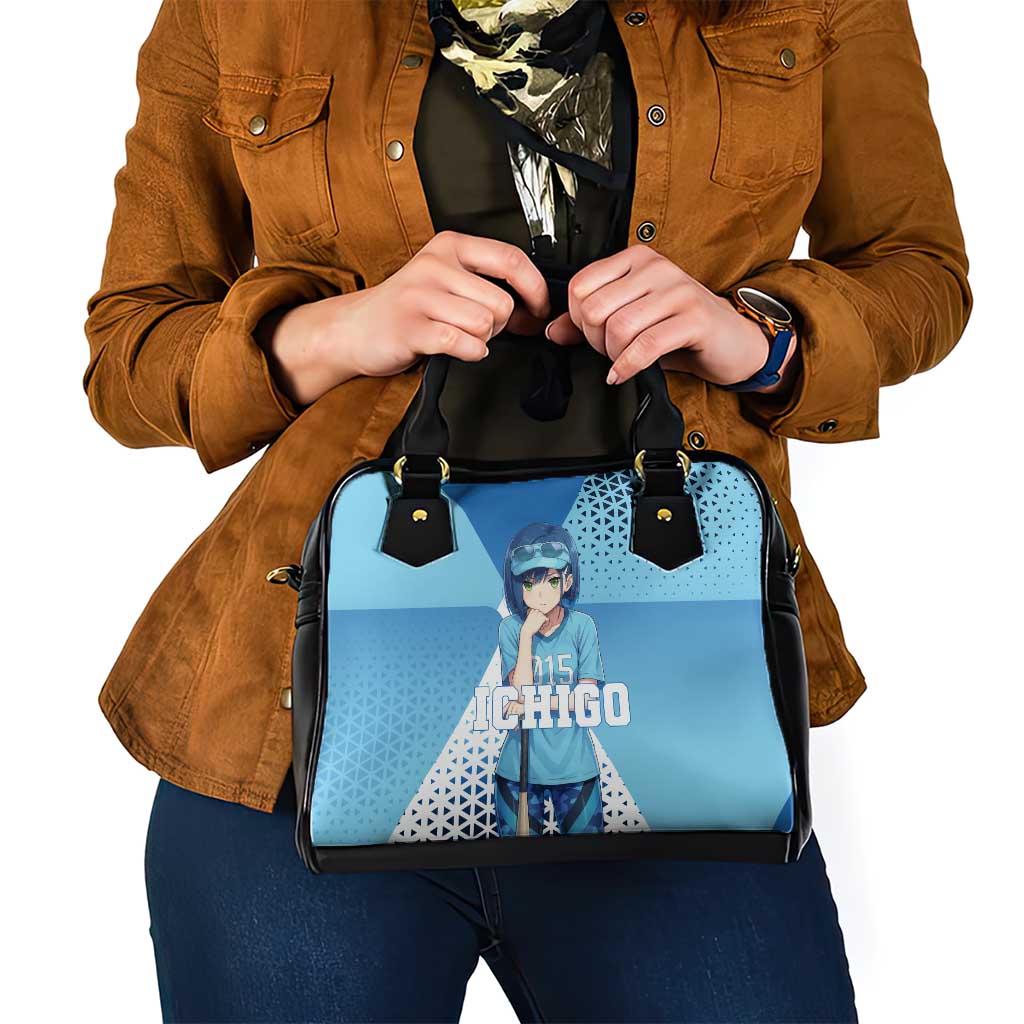 Ichigo Shoulder Handbag Cool Blue Baseball Anime Style