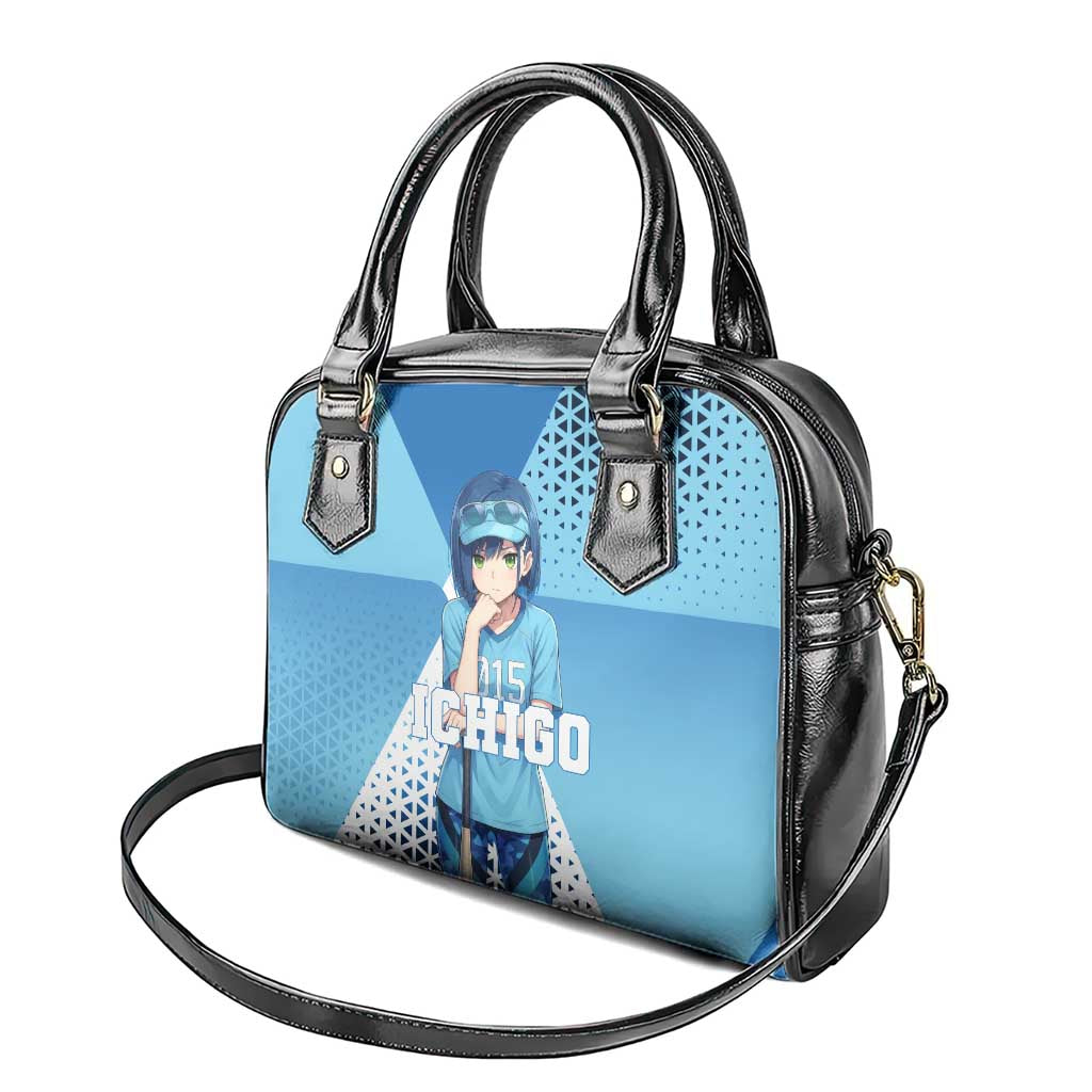 Ichigo Shoulder Handbag Cool Blue Baseball Anime Style
