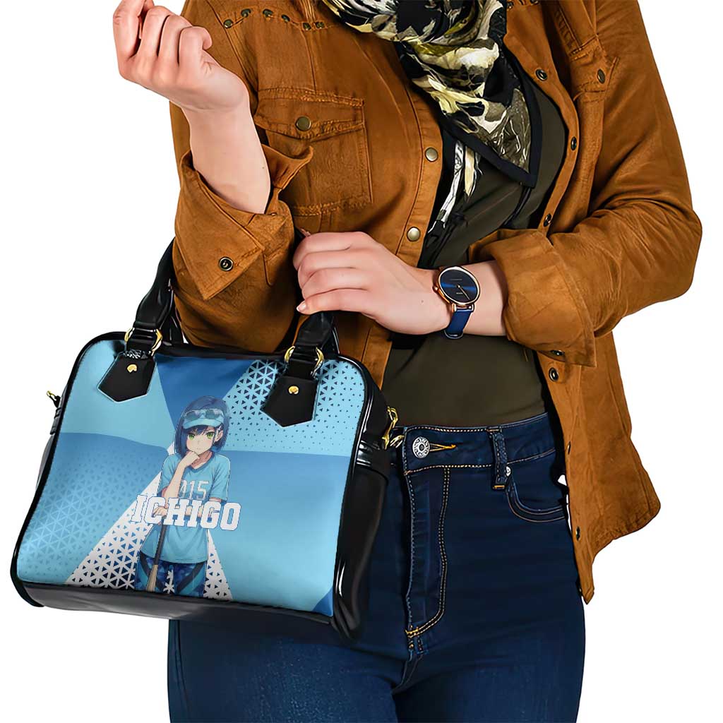 Ichigo Shoulder Handbag Cool Blue Baseball Anime Style