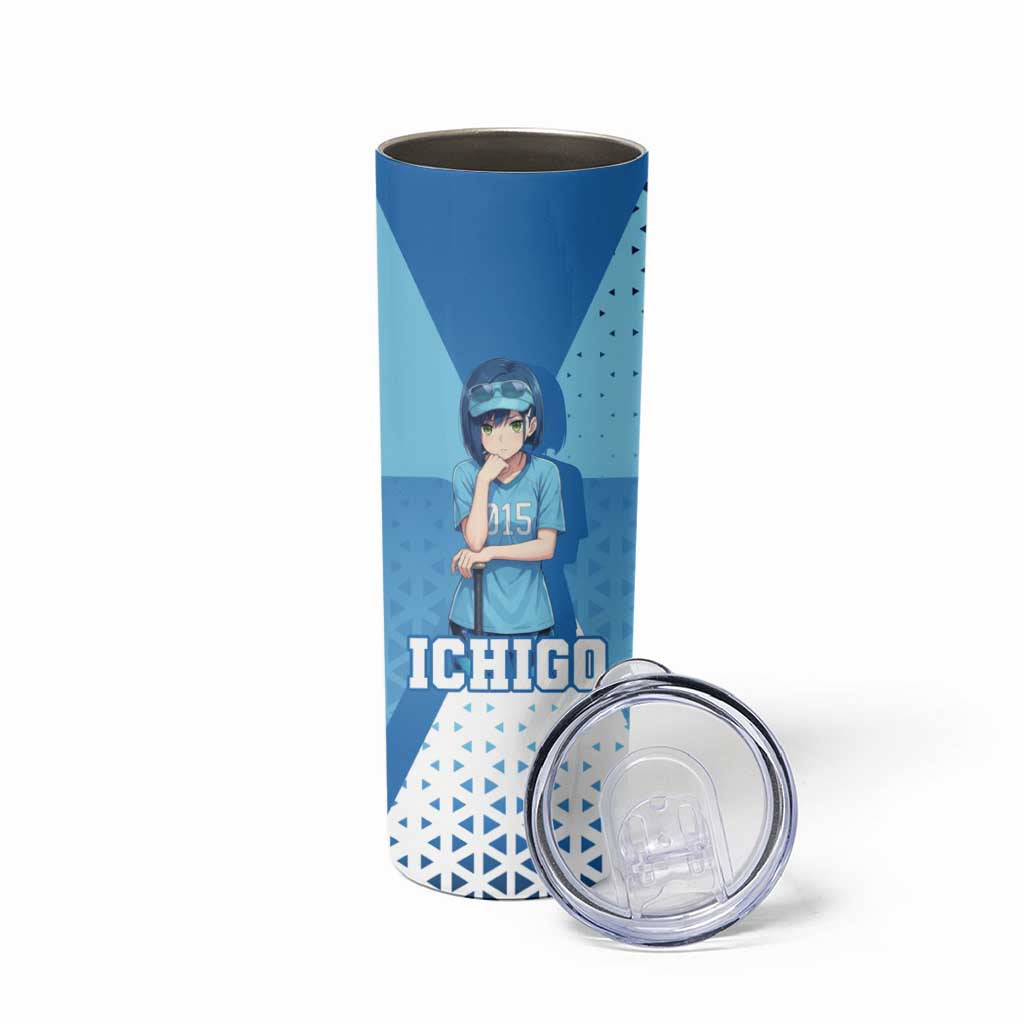 Ichigo Skinny Tumbler Cool Blue Baseball Anime Style