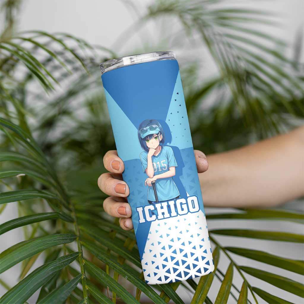 Ichigo Skinny Tumbler Cool Blue Baseball Anime Style
