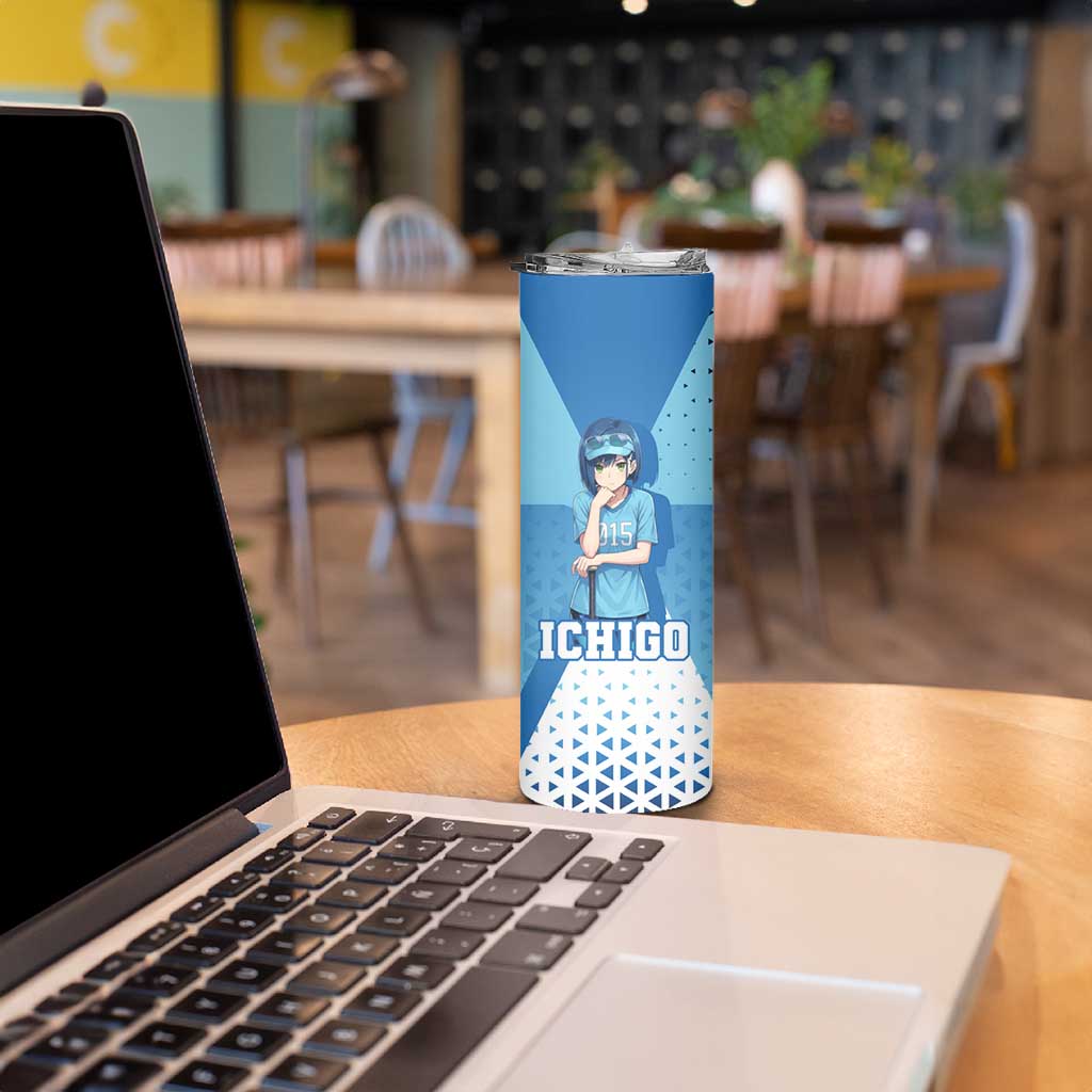 Ichigo Skinny Tumbler Cool Blue Baseball Anime Style
