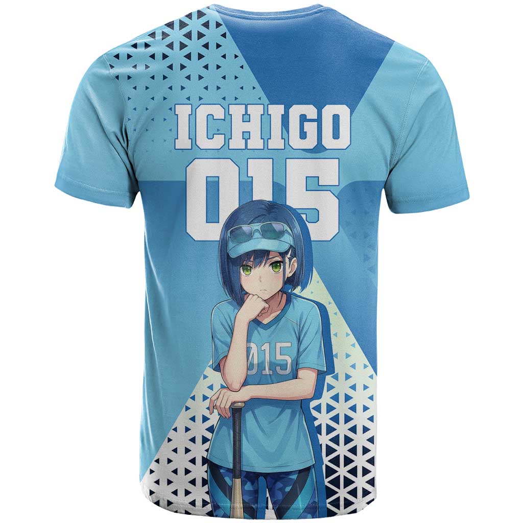 Ichigo T Shirt Cool Blue Baseball Anime Style
