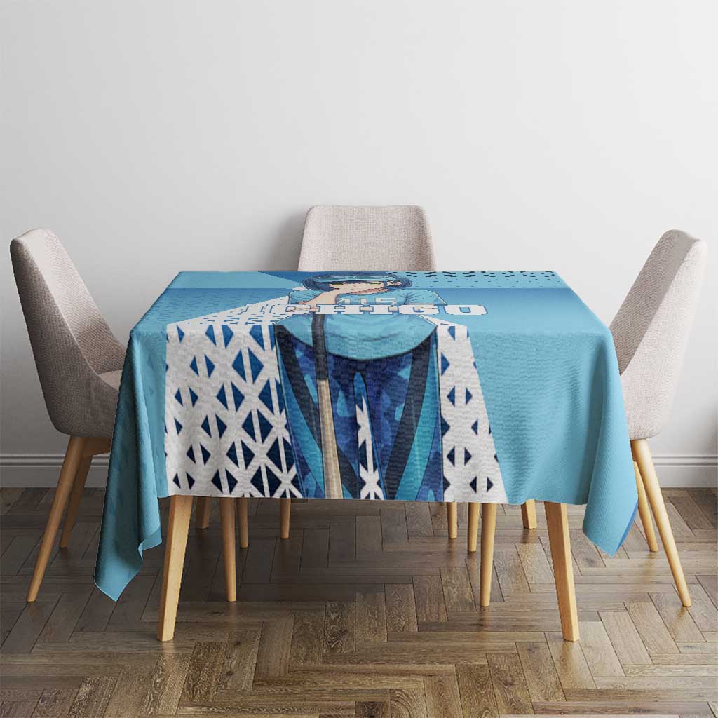 Ichigo Tablecloth Cool Blue Baseball Anime Style